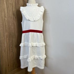 NWT Janie and Jack Cream Sweater Dress w/Velvet Sash